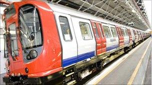 One of the new trains which will serve the Metropolitan Line