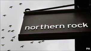 Northern Rock branch sign