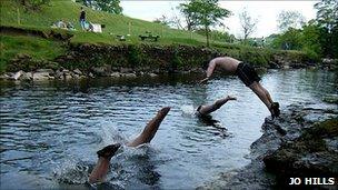 Outdoor swimmers