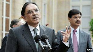 Pakistani President Asif Ali Zardari