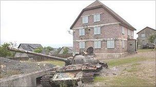 Army village at Epynt, Brecon, Powys