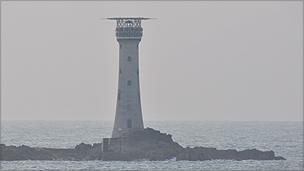 Hanois Lighthouse off Guernsey