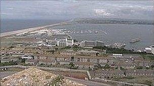 Osprey Quay, site of the 2012 Olympic sailing events