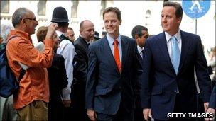 Nick Clegg and David Cameron