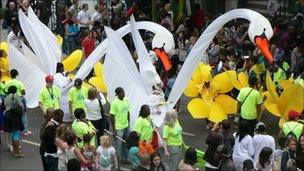 Notting Hill Carnival parade