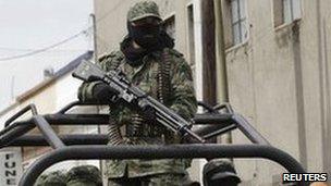 Mexican soldiers in Guadalajara, July 30 2010