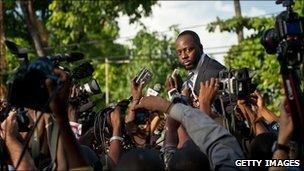 Wyclef Jean in Port-au-Prince, Haiti, on 5 August, 2010