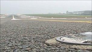 Guernsey Airport's runway