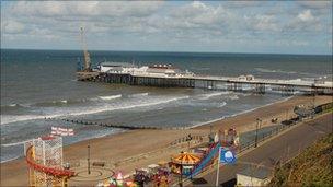 Cromer beach in Norfolk is one of those highlighted