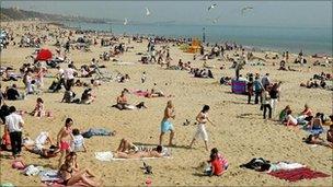 Bournemouth beach