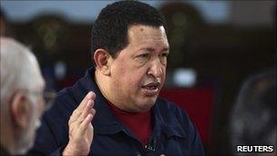 President Chavez speaking on Alo Presidente