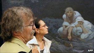 Slav Epic on display in Moravsky Krumlov