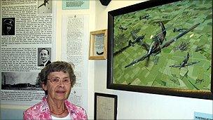 Joyce Warren at the Tangmere Museum