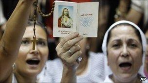 Lebanese Christian protest over the broadcast of the TV show (13 August 2010)