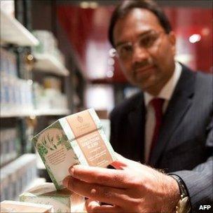 Sanjiv Mehta at the store of the East India Company in London