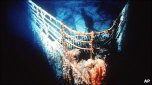 The bow of RMS Titanic
