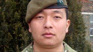 Rifleman Remand Kulung from 1st Battalion The Mercian Regiment