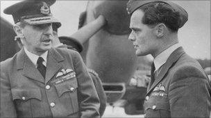 Douglas Bader and Air Chief Marshal Sir Hugh Dowding