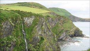 The coast off Llangrannog