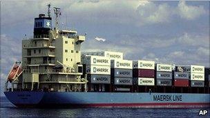 Maersk container ship