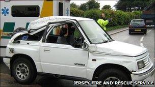 Accident on Grouville Hill