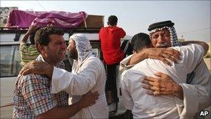 Relatives of Baghdad bomb victims - 17 August 2010