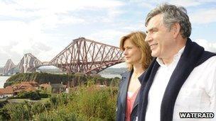 Sarah and Gordon Brown