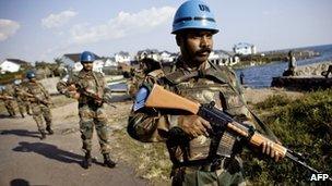 Indian peacekeeping troops in DR Congo (File picture)