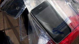 iPhone seized during raids