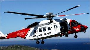 Coastguard rescue helicopter / Sikorsky S92