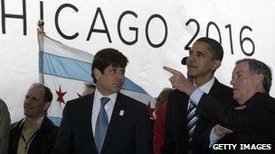 Barack Obama with Rod Blagojevich and Richard Daley