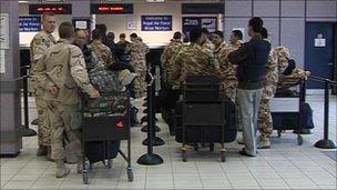 RAF personnel at Brize Norton