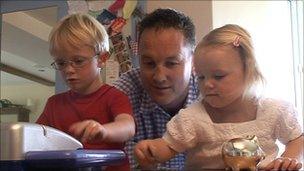 Dan Brett and children