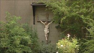 Crucifix at St Ursula's School, Bristol