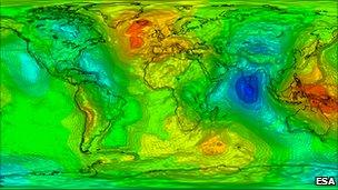 Goce geoid (Esa)