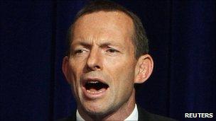 Tony Abbott in Sydney, 21 Aug