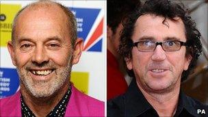 Keith Allen (left) and Phil Daniels