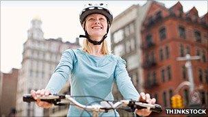 Woman cyclist