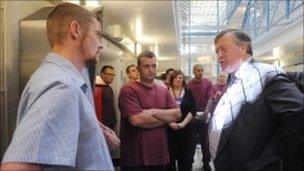 Ken Clarke visiting Leeds Prison