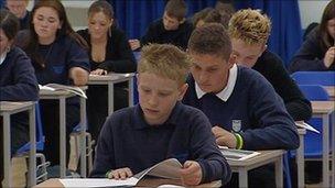 Pupils sitting exam - generic