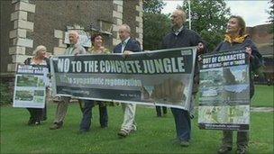 Gravesend protesters