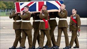 The repatriation of L/Cpl Jordan Bancroft