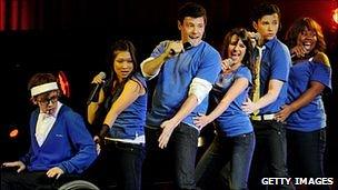 The cast of Glee