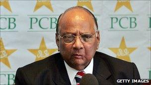 International Cricket Council president Sharad Pawar