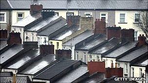 Rooftops in Newport, Wales
