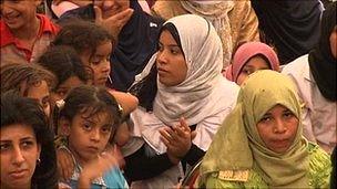 Girls at circumcision village event in upper Egypt; picture Unicef