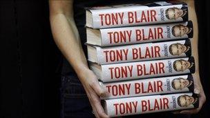 Copies of Tony Blair's memoirs