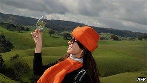 Wine-tasting in Australia - file pic