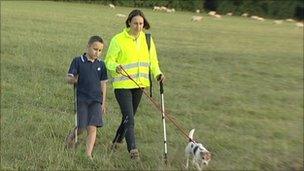 Lizzy Williams began her walk in Lichfield, the northernmost point on the DfT maps