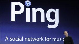 Apple CEO Steve Jobs unveils Ping, a social network for music